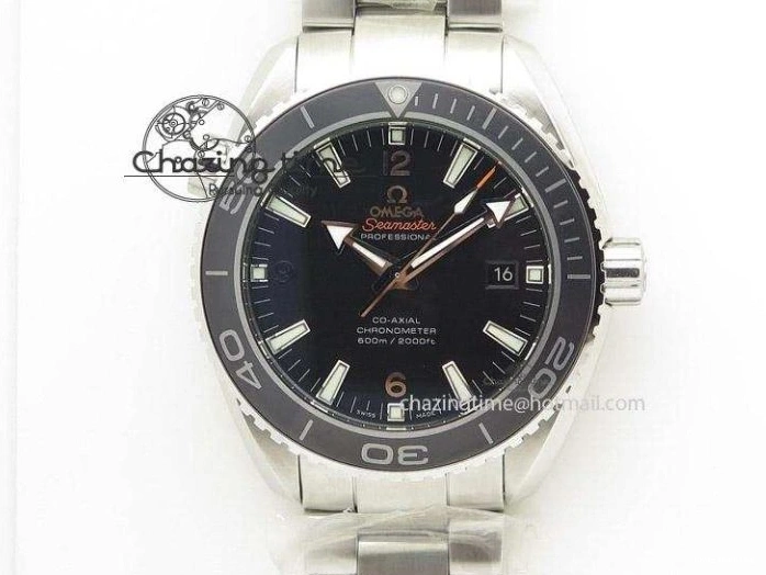 0401 Bold Seamaster Planet Ocean 600M 43.5mm SS SCF 1:1 Best Edition Green Bezel Gray Dial on Green Rubber Strap A8900 Super Clone 7666